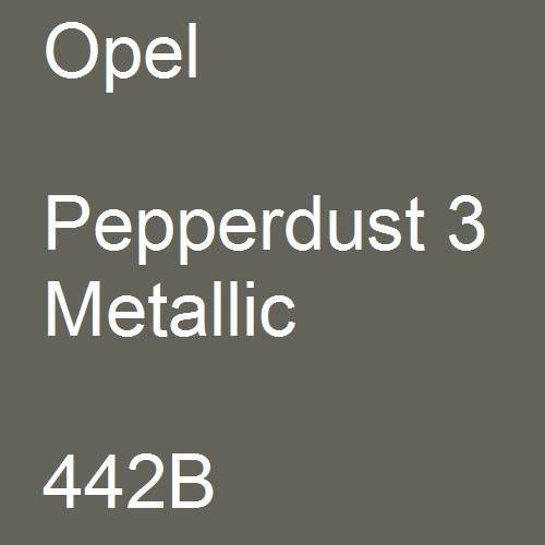 Opel, Pepperdust 3 Metallic, 442B.